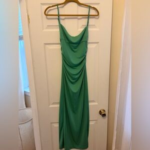 Zara Strappg Green Dress